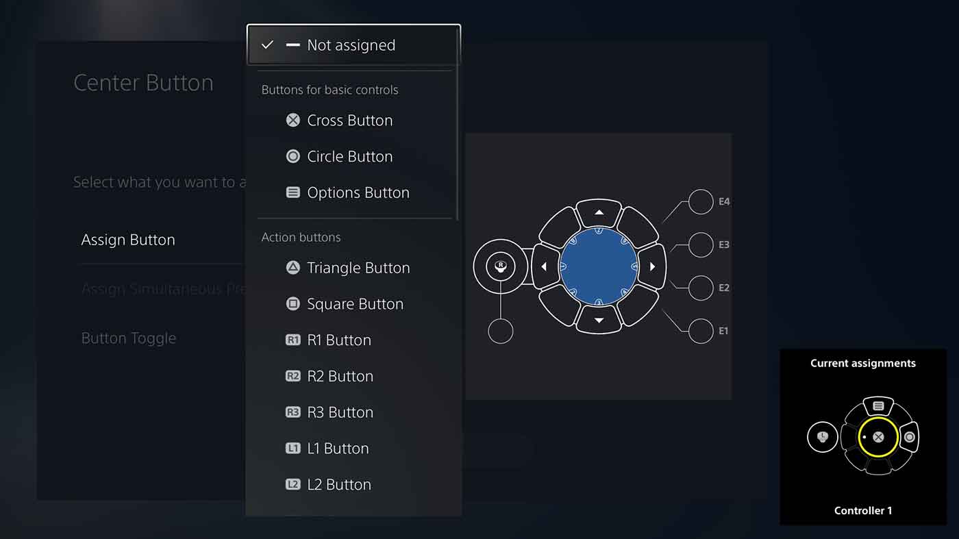 PS5 Access Profiles